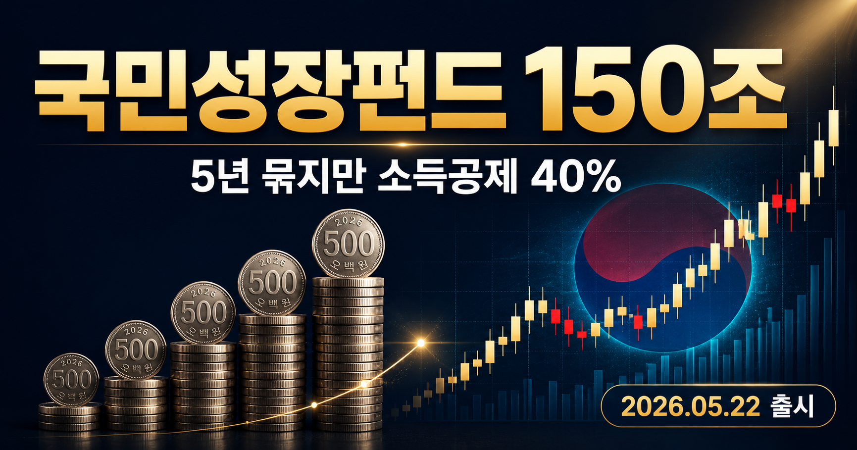 5년 묶이는 대신 소득공제 40% + 손실 20% 정부 보전, 국민성장펀드 정리