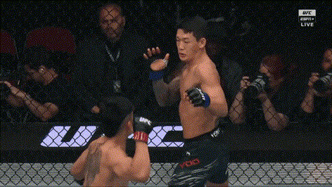 오늘자 한국 격투기 선수의 미친 UFC 데뷔전 ㄷㄷ...GIF