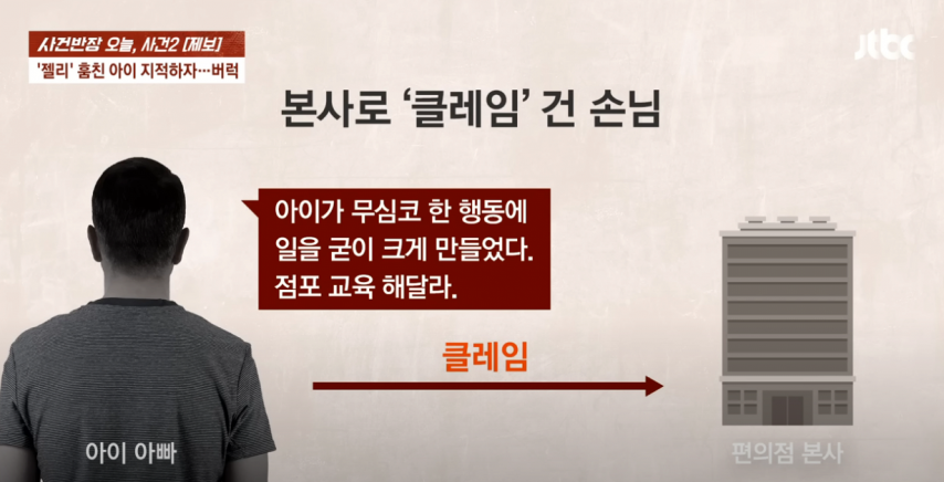 아들이 편의점에서 젤리 훔치다 걸렸는데 아버지 반응 ㄷㄷㄷㄷ