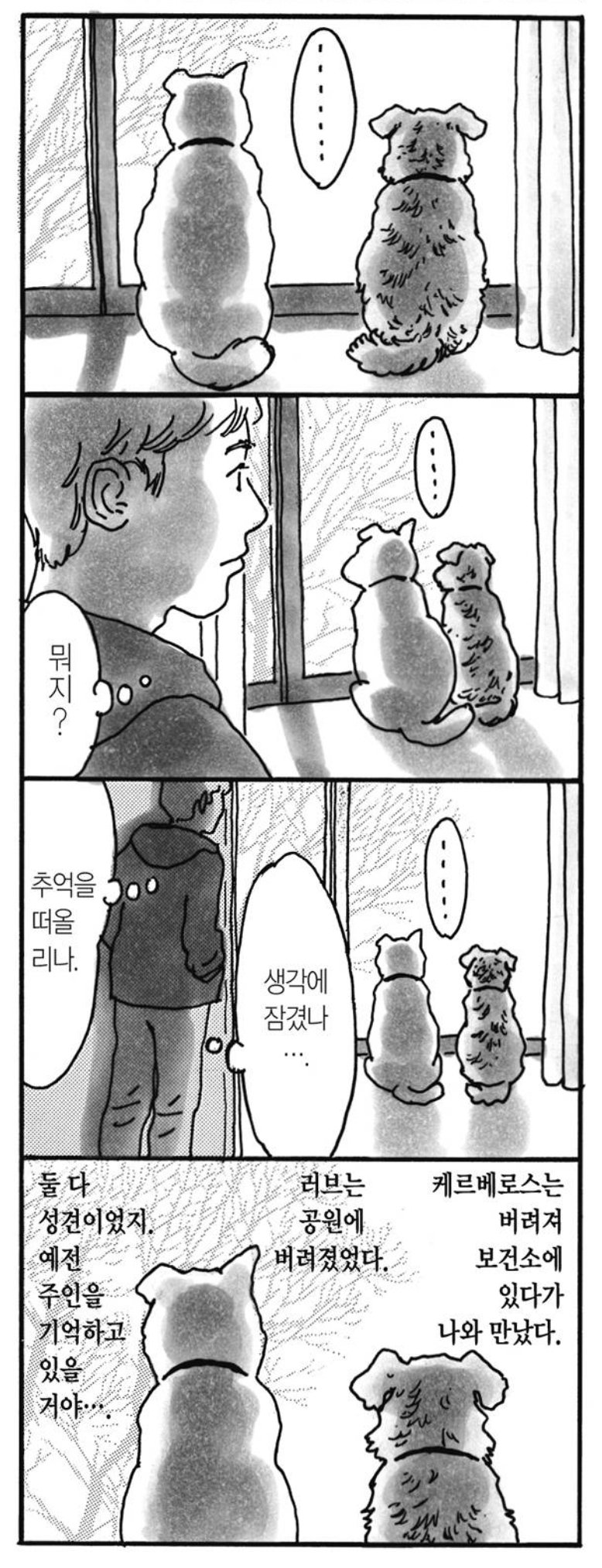 유기견 키우는 만화