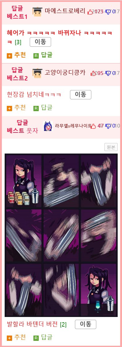 프랑스 화가가 그린 바텐더