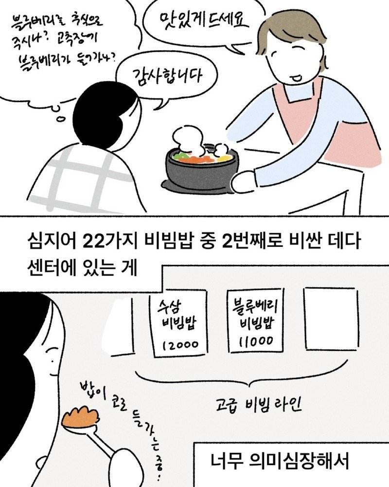 약스압) 블루베리 비빔밥 manhwa