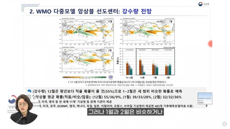 기상청 공식발표 12~2월 겨울날씨 전망