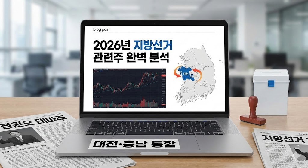 🗳️ 2026년 지방선거 관련주 완벽 분석 - 정원오 테마주부터 대전·충남 통합까지