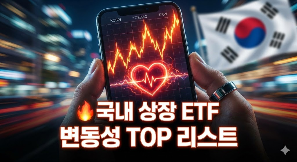 🔥 국내 상장 ETF 중 '심장이 먼저 반응하는' 변동성 TOP 리스트
