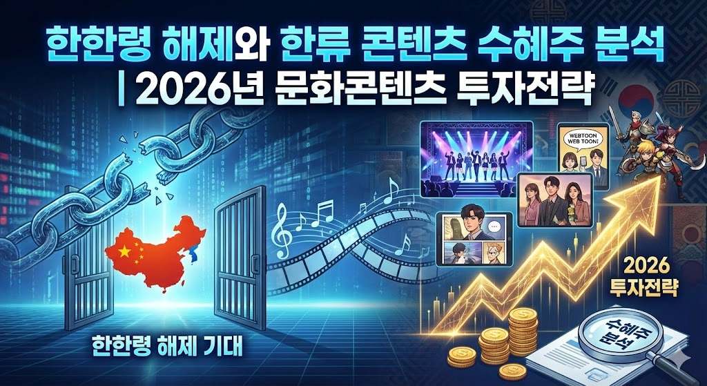 한한령 해제 기대와 한류 콘텐츠 수혜주 분석 | 2026년 문화콘텐츠 투자전략(#3)