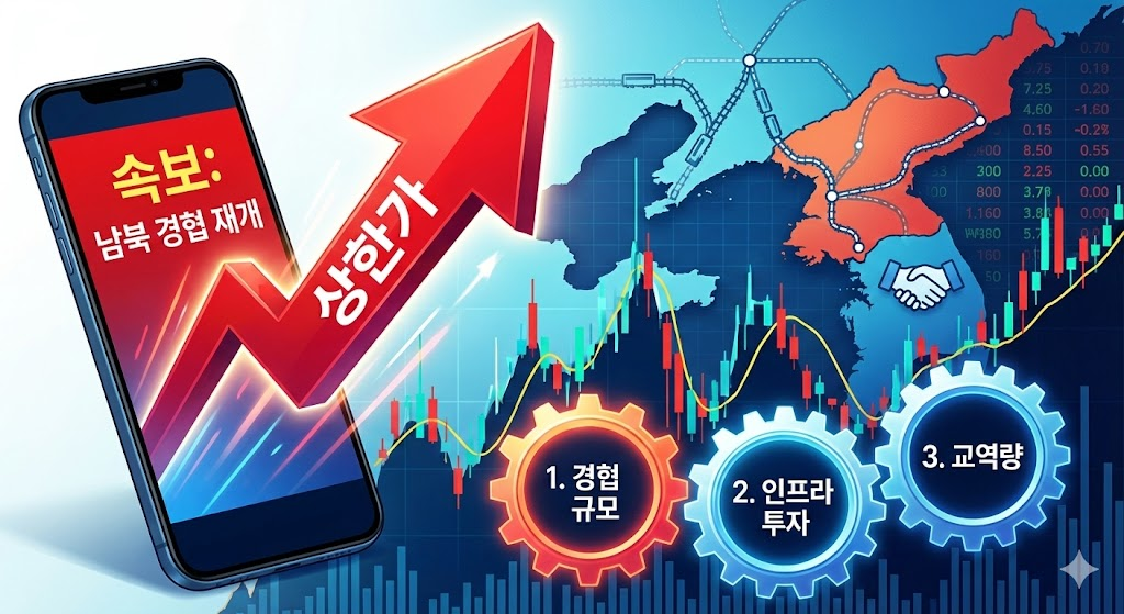🔥 대북 테마주 완벽 분석 - 뉴스 한 줄에 상한가, 진짜 움직이는 3가지 숫자