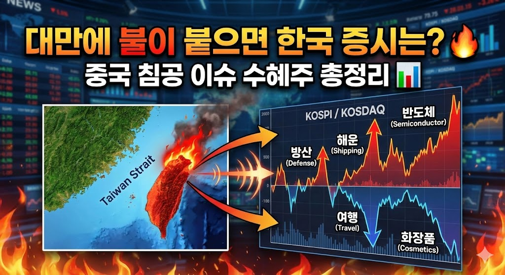 🔥 대만에 불이 붙으면 한국 증시는? | 중국 침공 이슈 수혜주 총정리