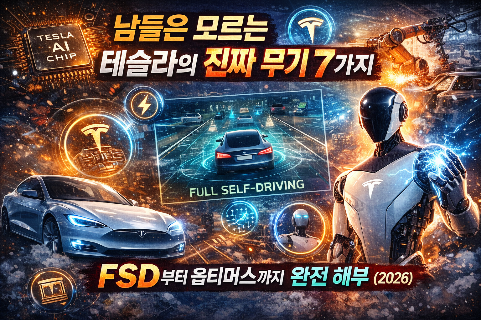 🔬 남들은 모르는 테슬라의 진짜 무기 7가지, FSD부터 옵티머스까지 완전 해부 (2026)