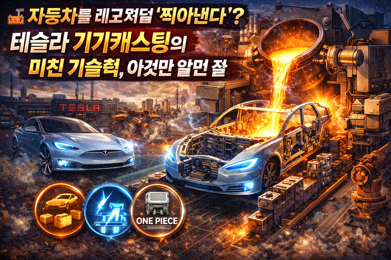 🏭 자동차를 레고처럼 '찍어낸다'? 테슬라 기가캐스팅의 미친 기술력, 이것만 알면 끝