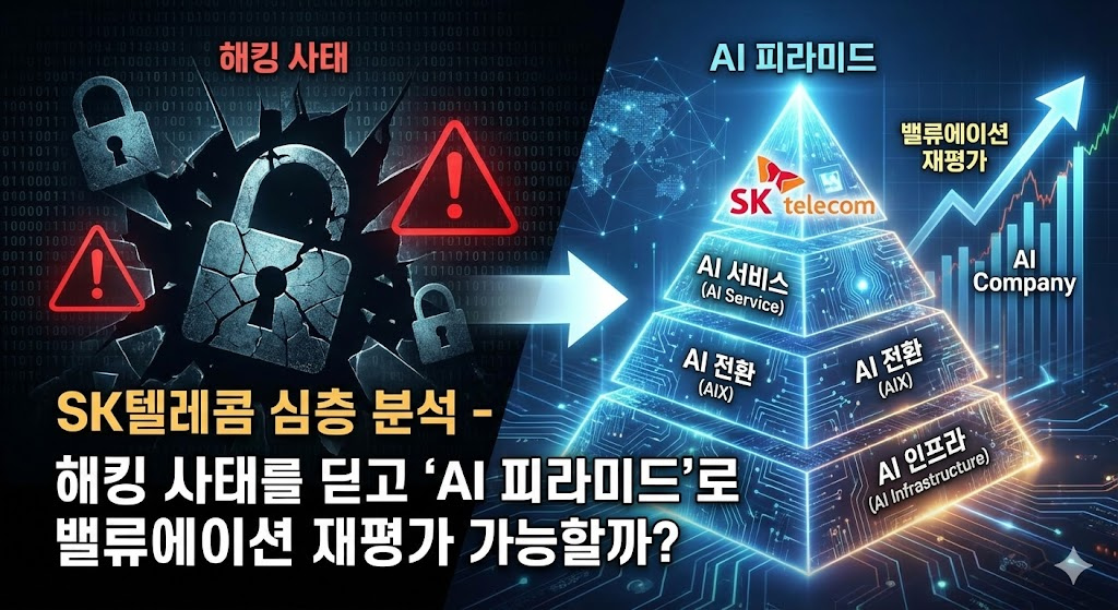 🏢 SK텔레콤 심층 분석 - 해킹 사태를 딛고 'AI 피라미드'로 밸류에이션 재평가 가능할까?