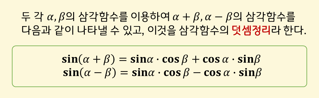 삼각함수 덧셈정리 증명 #1 - 펭수의 워드프레스 보물창고